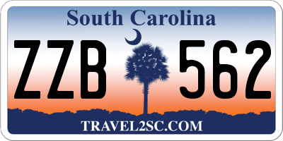 SC license plate ZZB562