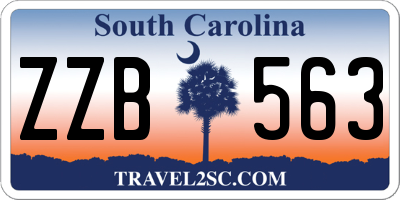SC license plate ZZB563