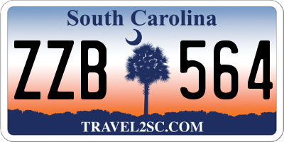 SC license plate ZZB564