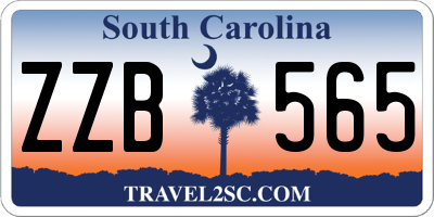 SC license plate ZZB565