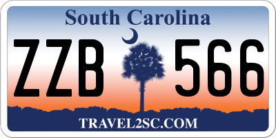 SC license plate ZZB566