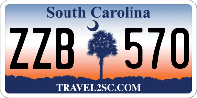 SC license plate ZZB570