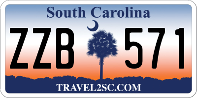 SC license plate ZZB571