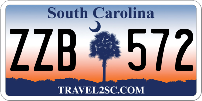 SC license plate ZZB572