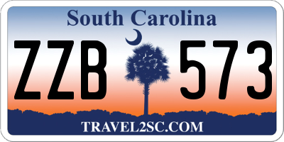 SC license plate ZZB573