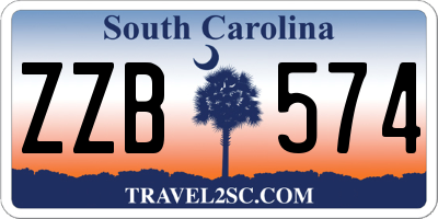 SC license plate ZZB574