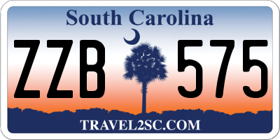 SC license plate ZZB575