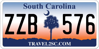 SC license plate ZZB576