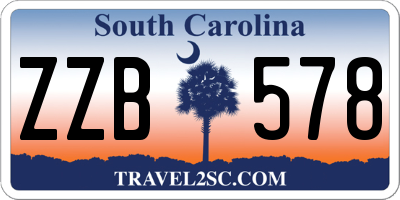 SC license plate ZZB578