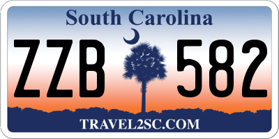 SC license plate ZZB582