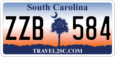 SC license plate ZZB584