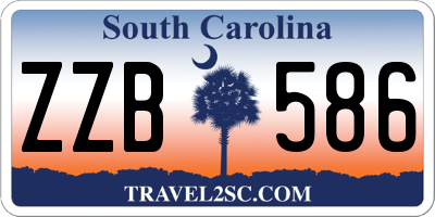 SC license plate ZZB586