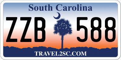SC license plate ZZB588