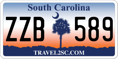 SC license plate ZZB589