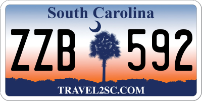 SC license plate ZZB592