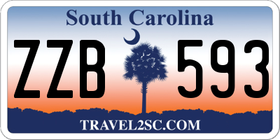 SC license plate ZZB593