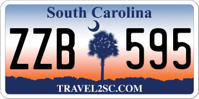 SC license plate ZZB595