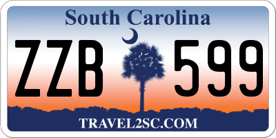 SC license plate ZZB599