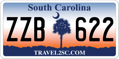 SC license plate ZZB622