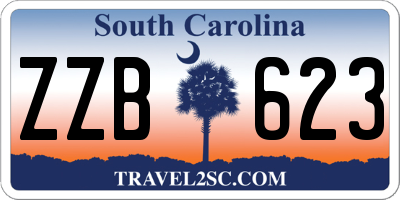 SC license plate ZZB623