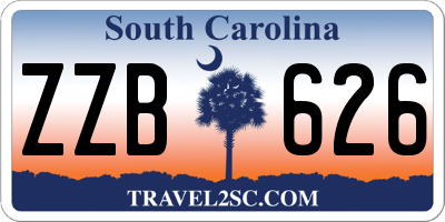 SC license plate ZZB626