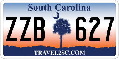 SC license plate ZZB627