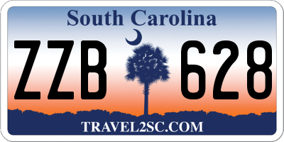 SC license plate ZZB628