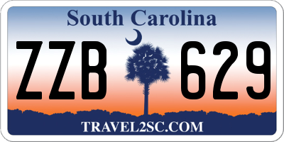 SC license plate ZZB629