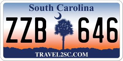 SC license plate ZZB646