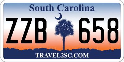 SC license plate ZZB658