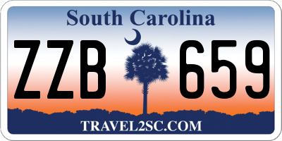 SC license plate ZZB659