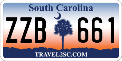 SC license plate ZZB661