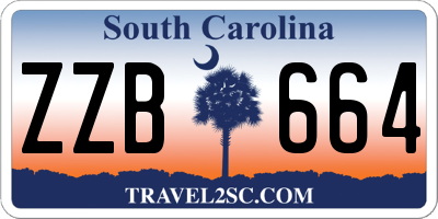 SC license plate ZZB664