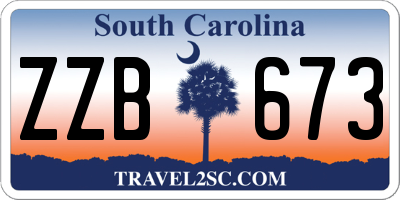 SC license plate ZZB673