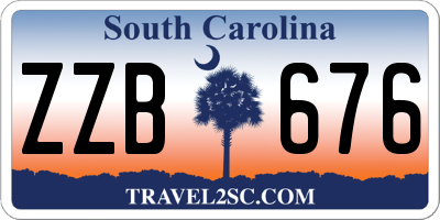 SC license plate ZZB676