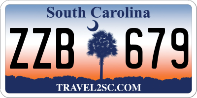 SC license plate ZZB679