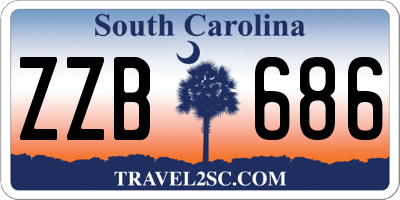 SC license plate ZZB686