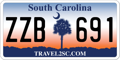 SC license plate ZZB691
