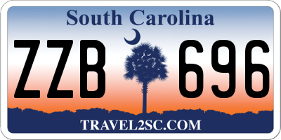 SC license plate ZZB696