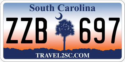 SC license plate ZZB697