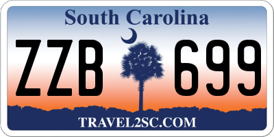 SC license plate ZZB699