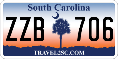SC license plate ZZB706