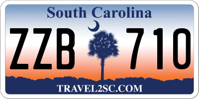 SC license plate ZZB710