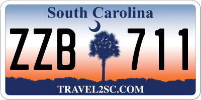 SC license plate ZZB711