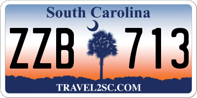 SC license plate ZZB713