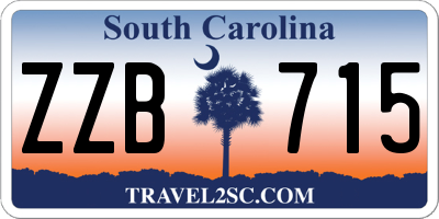 SC license plate ZZB715