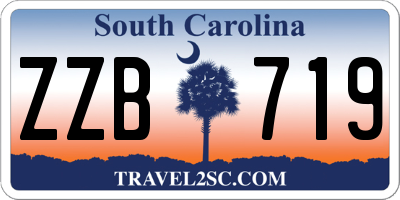 SC license plate ZZB719