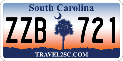 SC license plate ZZB721