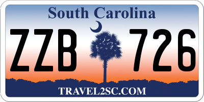 SC license plate ZZB726