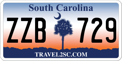 SC license plate ZZB729